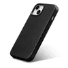 iCarer Oil Wax Premium Leather Case skórzane etui iPhone 14 Plus magnetyczne z MagSafe czarny (WMI14220703-BK)