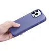 iCarer Case Leather pokrowiec etui z naturalnej skóry do iPhone 14 Pro Max jasnofioletowy (WMI14220708-LP) (kompatybilne z MagSa