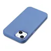 iCarer Litchi Premium Leather Case skórzane etui iPhone 14 Plus magnetyczne z MagSafe jasnoniebieski (WMI14220711-LB)