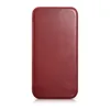 iCarer CE Oil Wax Premium Leather Folio Case skórzane etui iPhone 14 z klapką magnetyczne MagSafe czerwony (AKI14220705-RD)
