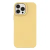 Eco Case etui iPhone 14 Plus silikonowy degradowalny pokrowiec żółte