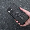 Nillkin CamShield Armor Pro Case etui iPhone 14 Plus pancerny pokrowiec z osłoną na aparat ring podstawka niebieskie