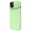 Nillkin CamShield Magnetic Silicone Case etui iPhone 14 magnetyczny MagSafe pokrowiec z osłoną na aparat zielony