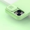 Nillkin CamShield Magnetic Silicone Case etui iPhone 14 Plus magnetyczny MagSafe pokrowiec z osłoną na aparat niebieski
