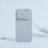 Nillkin CamShield Silky Silicone Case etui iPhone 14 Pro pokrowiec z osłoną na aparat zielony