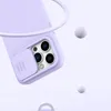 Nillkin CamShield Silky Silicone Case etui iPhone 14 Pro Max silikonowy pokrowiec z osłoną na aparat niebieskie