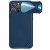 Nillkin CamShield Leather S Case etui iPhone 14 Pro pokrowiec z osłoną na aparat niebieskie