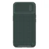 Nillkin Textured S Case etui iPhone 14 Pro Max pancerny pokrowiec z osłoną na aparat ciemnozielone