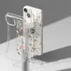 Ringke Fusion Design pancerne etui pokrowiec z żelową ramką iPhone 14 Plus przezroczysty (Dry flowers) (FD637E30)