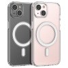 Etui magnetyczne Clear Magnetic Case z MagSafe do iPhone 14  ze srebrnym ringiem - przezroczyste