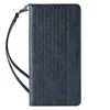 Magnet Strap Case etui Samsung Galaxy S23+ pokrowiec z klapką portfel mini smycz podstawka niebieskie