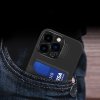Leather Stand Case etui do iPhone 14 Plus pokrowiec portfel na kartę z podstawką czarne