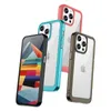Wzmocnione etui z elastyczną ramką do iPhone 15 Pro Outer Space - czerwone