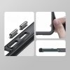 Wzmocnione etui z elastyczną ramką do iPhone 15 Pro Outer Space - czerwone