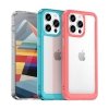 Wzmocnione etui z elastyczną ramką do iPhone 15 Pro Outer Space - niebieskie
