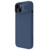 Silikonowe etui Nillkin CamShield Silky Silicone Case do iPhone 15 Plus z osłoną na aparat - ciemnoniebieskie