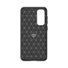 Elastyczne etui wzór karbon do Samsung Galaxy S23 FE Carbon Case - czarne