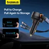 Ładowarka samochodowa Baseus Enjoyment USB-C z kablem USB-C / Lightning 60W - czarny