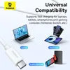 Kabel Baseus CB000068 USB-C - USB-C 240W PD 8K 60Hz 1m - biały