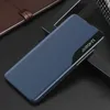 Etui Eco Leather View Case do Samsung S24+ z klapką - niebieskie