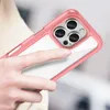 Etui Outer Space Case z żelową ramką do iPhone 16 Pro Max - czerwone