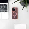 Etui Wozinsky Glitter Case z Mag Safe na Samsung Galaxy S24 FE - różowe z brokatem