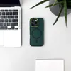 Etui Wozinsky Fashion Case z MagSafe na Samsung Galaxy S24 FE - zielone