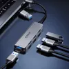 Hub USB-A/USB-C Orico YSB4-U2 stacja dokująca 2x USB-A 2.0 + 1x USB-A 3.0 + 1x USB-C 2.0 + 1x USB-C - szary