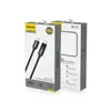 Kabel Dudao L7C USB-C - USB-C 100W z wyświetlaczem LED 1m - czarny