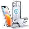 Etui Hybrid Armor X na iPhone 17 Pro Max z podstawką kompatybilne z MagSafe - przezroczyste