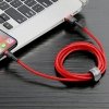 Kabel Baseus Cafule USB-A / Lightning 2.4A QC 3.0 0.5 m - czerwony