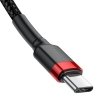 Kabel Baseus CATKLF-G91 USB-C - USB-C PD QC 60W 3A 480Mb/s 1m - czarno-czerwony