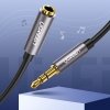 Kabel Ugreen AV118 10595 mini jack 3,5 mm (męski) / mini jack 3,5 mm (żeński) 3m - srebrny