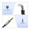 Kabel Ugreen AV118 10595 mini jack 3,5 mm (męski) / mini jack 3,5 mm (żeński) 3m - srebrny