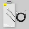 Kabel Baseus Cafule Series Metal Data USB-C / USB-C PD QC SCP 100W 5A 1 m - czarny