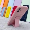 Wozinsky Kickstand Case silikonowe etui z podstawką iPhone 12 Pro różowe