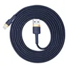 Kabel Baseus Cafule USB-A / Lightning 1.5A QC 3.0 2 m - niebiesko-złoty