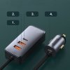 Baseus Share Together ładowarka samochodowa 2x USB / 2x USB Typ C 120W PPS Quick Charge Power Delivery szary (CCBT-A0G)