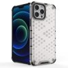 Honeycomb etui pancerny pokrowiec z żelową ramką iPhone 13 Pro Max czerwony