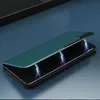 Eco Leather View Case elegancki futerał etui z klapką i funkcją podstawki iPhone 13 Pro niebieski