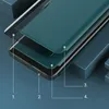 Eco Leather View Case elegancki futerał etui z klapką i funkcją podstawki iPhone 13 Pro fioletowy