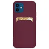 Card Case silikonowe etui portfel z kieszonką na kartę dokumenty do Samsung Galaxy S21 Ultra 5G bordowy
