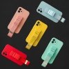 Rope case żelowe etui ze smyczą łańcuszkiem torebka smycz iPhone 13 mini żółty