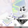 Kingxbar Shell Series luksusowe eleganckie etui na iPhone 13 Pro perłowy-niebieski