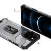 Crystal Ring Case pancerne hybrydowe etui pokrowiec + magnetyczny uchwyt iPhone 12 Pro Max czerwony