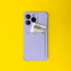 Card Armor Case etui pokrowiec do Samsung Galaxy A22 4G portfel na kartę silikonowe pancerne etui Air Bag czerwony