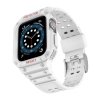Pasek z etui ochronnym Protect Strap Band do Apple Watch 42 / 44 / 45 mm opaska obudowa pancerna - biały