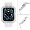 Pasek z etui ochronnym Protect Strap Band do Apple Watch 42 / 44 / 45 mm opaska obudowa pancerna - przezroczysty
