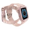 Pasek z etui ochronnym Protect Strap Band do Apple Watch 42 / 44 / 45 mm opaska obudowa pancerna - różowy