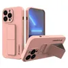 Wozinsky Kickstand Case silikonowe etui z podstawką iPhone 13 Pro różowe
